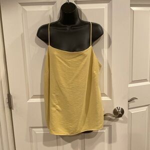 XL mustard yellow top by Pleione - new with tags
